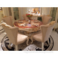 solid Furniture, high gloss  dining room,gold foil decorate